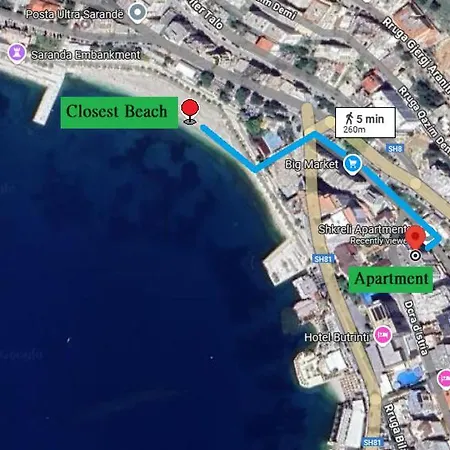 Апартаменты Two Worlds Sea View Саранда